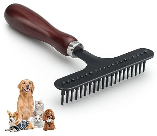 Unterfellbürste Haustier, Unterwollrechen, Fellbürste, Fellpflegebürste, Entfilzungskamm, Fellentwirrer Entfilzer Für Lange, MittelgroßE Hunde, Zum Flusen Von TeppichkammbüRsten Verfilzter Teppiche