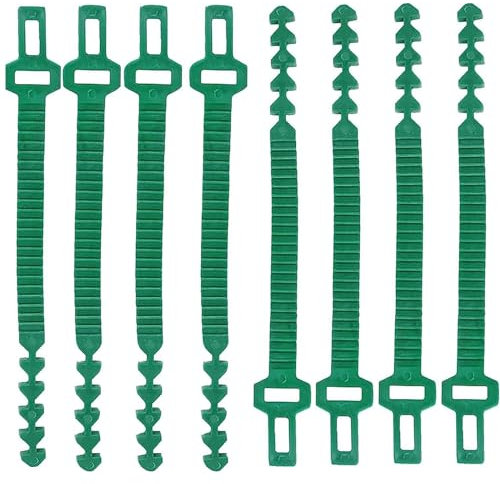 Attaches Végétales,8pcs Réglables Attaches Torsadées 25CM Attache Plante en Plastique Réglable Bretelles Ajustables pour Arbres Liens pour Plantes De Jardin Interlock