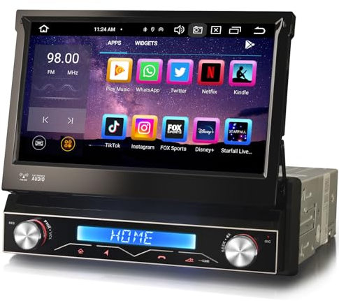 Android 13 8-Core Universal 1 Din Car Stereo Radio Sat Nav CarPlay GPS Wifi DSP IPS DAB+BT 5.0 RDS