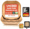 UNBOX Airfryer Backpapier – 20-24cm – 100 Stück, Pergamentpapier für Airfryer XXL, Antihaft & Ölbeständig, Backpapier für Heißluftfritteuse Cosori 4,7/5,5L, Philips 6,2L/7,3L, Cecotec 5,5L/6L, Tefal