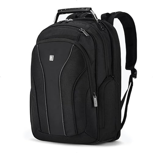LEVEL8 Handgepäck Rucksack Laptoptasche15,6 Zoll, 30L Reiserucksack Schulrucksack Herren Damen, Weekender Business Reisen, Schwarz