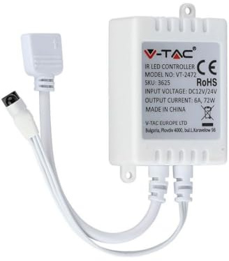 Controller Infrarosso Ir Striscia LED Rgb con Telecomando 24 Tasti