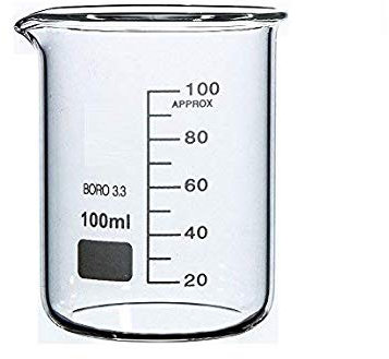 Rocwing Verre doseur Boro 3.3 pour Laboratoire (100 ML)