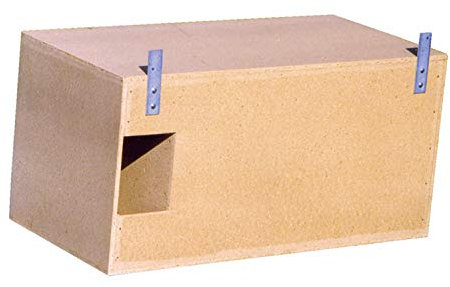 Naturschutzprodukt Schleiereule Nistkasten Nisthöhle Eulenkasten Schleiereulenkasten Typ 23 Fluglochweite 14cm x 19 cm aus Holzbeton Höhe 50 cm