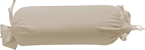 Erwin Müller Nackenrollenbezug Seersucker Uni Serie Rosenheim - pflegeleicht, bügelfrei, mit Bindebändchen