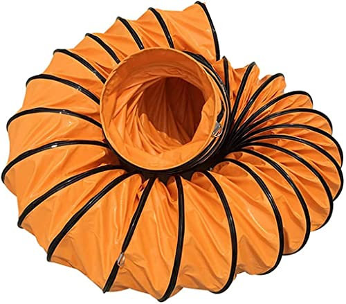 bimiti PVC Warmluftschlauch Lufttransportschlauch Flexible Lüftungsschlauch 300mm Durchmesser 5m Länge Belüftungsschlauch mit D-ring & Hooks Abluftschlauch für Bauventilator