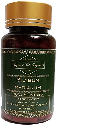 Cardo mariano 90% silimarina 90 capsule da 300mg senza additivi FUNZIONE DIGESTIVA EPATICA ANTIOSSIDANTE DIGESTIVA E METABOLICA