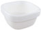 Ortodayes 4 Packs Washing Up Bowls, Small Square Plastic Sink Bowls, White