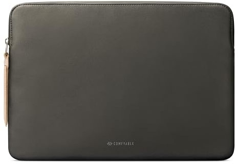 Comfyable Laptop Hülle Kompatibel mit 16 Zoll MacBook Pro M4 M3 M2 M1 2024-2019 & 15 Zoll MacBook Air M3 2024 M2 (Loose Fit), Slim Protective PU Leder Tasche wasserdichte Hülle für Mac