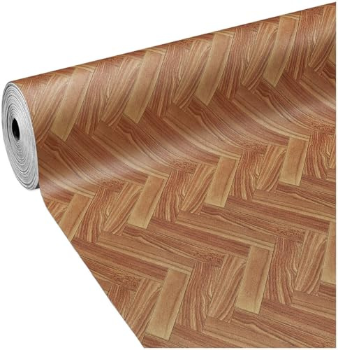 emmevi Suelo PVC Revestimiento Rollo Vinilo 31 Tamaños Madera Parquet Corcho Liso Pez 100 x 50 cm Dis_E