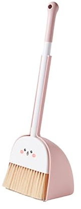 Luwecf Juego de Limpieza para niños, pequeño ayudante de Limpieza, Mini Escoba y recogedor para niños, Conejo