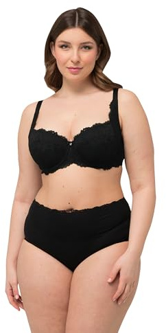 Ulla Popken Wire-Bra, Balconnet, Softcup, Lace Soutien-Gorge Femme