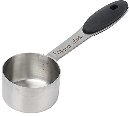 HAOHIZE Misurino da 30 ml, Misurino da 1/8 di tazza Cucchiaino dosatore da caffè Cucchiaio da tavola in acciaio inossidabile da caffè Cucchiaio Gadget