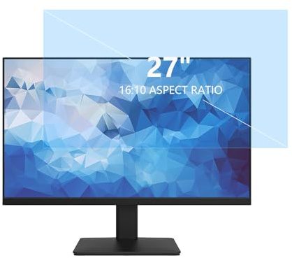 Koelaa Anti Blaulichtfilter 27 Zoll für 16:10 Seitenverhältnis Monitor, Blaulicht Blockierende Displayschutz, Anti Blendschutz Displayschutz, Augenschutz, Abnehmbarer Displayschutzfolie-27 (16:10)