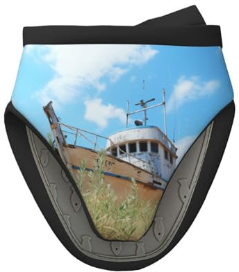 Blue Sky Yellow Beach Boat Christmas Qulable Oven Mitts,Silicone Oven Gloves Gift High Heat Resistant For Bbq,Cooking
