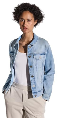 STREET ONE Damen A212419 Jeansjacke Look, Ultra Bleached wash, 42