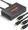 Splitter HDMI 4K Répartiteur HDMI 1 entrée 4 Sorties Soutien 3D 4K 1080P, Dupliquer/Miroir Écran Seulement pour PS3/4 X-Box Lecteur DVD Projecteurs HDTV (014)