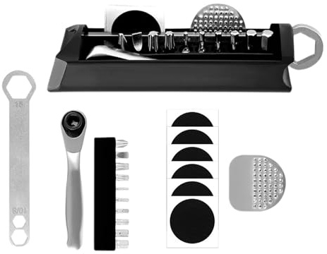 Frame with integrated toolbox, metal tool box - concealed tool storage tray folding trolley | Removable storage bin bike lock accessories for repair