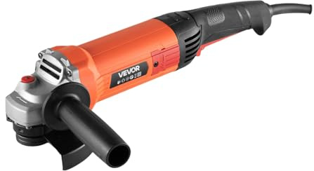 VEVOR Meuleuse d'Angle, 127 mm, Meuleuse Angulaire Filaire, 5,4 A, 10000 tr/min, avec Protection Anti-poussière Réglable, pour Meulage, Découpe, Élimination de la Rouille du Métal, Disque Non Inclus