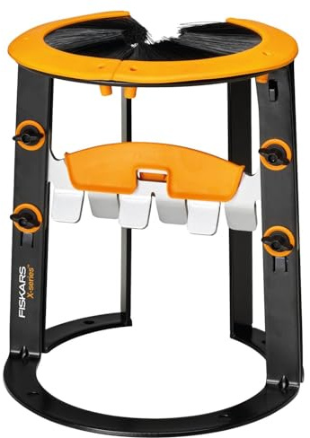 Fiskars Serie X Spaccalegna L per Legna da Ardere, Spaccalegna Manuale e Sicuro per Ceppi Fino a Ø 12 cm, Borsa Inclusa, Nero/Arancione, 1079156