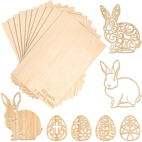 Balsa Wood Sheets for Model Building - 12 Pack 200x100x1.5mm Thin Wood Boards for DIY Craft Kits, Laser Cutting & Architectural Models | Smooth Unfinished Surface