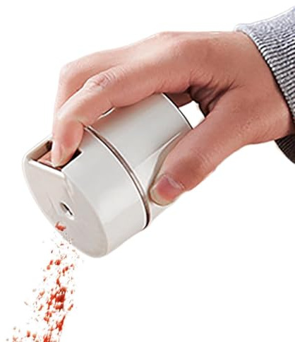 Salt- och pepparströare – kvantitativ fuktbeständig saltströare för köket | 0,5 g kryddbehållare, salt och peppardispenser, magnetisk väggmontering för exakt kontroll av saltmängden