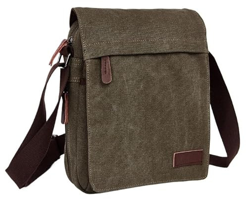 Casual Bärbar Herraxelväska Lämplig for Samsung Galaxy Tab S11 11 | Crossbody-väska i enfärgad canvas med stor kapacitet med expanderbar dragkedja