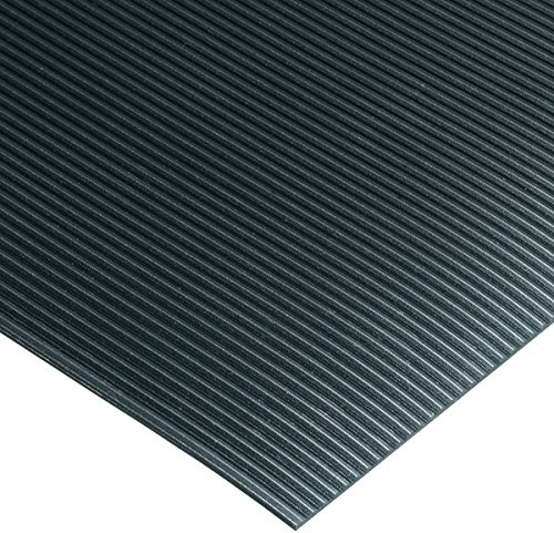Corrugated Switchboard Mat 3' Width x 4' Length x 1/4 Thickness, Type II Class 2, Black