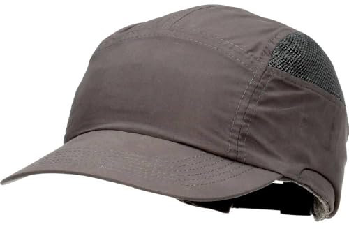 3M First Base + Bump Cap / Safety Cap, EN812 Protection, Grey Standard Peak (70mm)