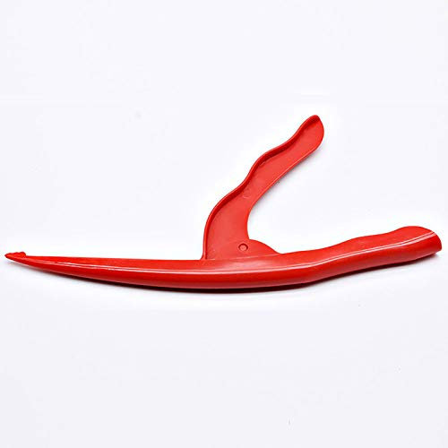 2Pcs Shrimp Prawn Peeler, Plastic Shrimp Clamp Shrimp Peeling Tool, Seafood Peeler Tools for Shrimp, Lobster, Crab (Red)