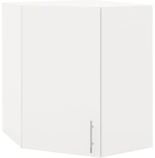 JD Greta 600mm Kitchen Wall Corner Cabinet with Doors – Wall Corner Unit – White Matt – Modern Storage Cupboard