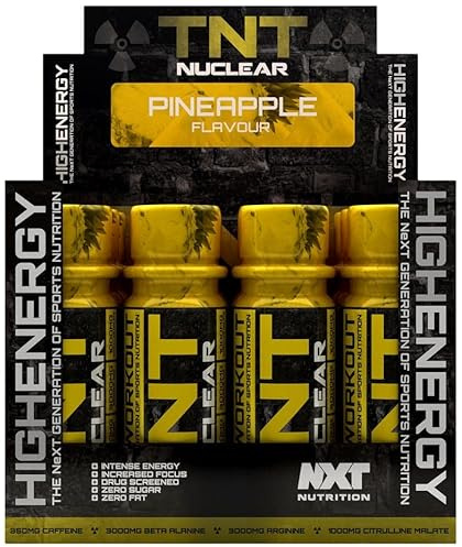 NXT Nutrition TNT Nuclear Shots - före träning dryck 12 x 60 ml (ananas)