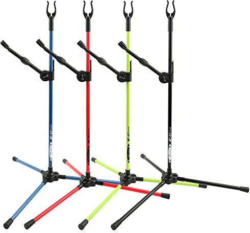 wolfman Support d'arc de Tir à l'arc sans Démontage Support d'arc Recurve Portable Support d'arc Pliable pour Tir sur Cible (Vert)
