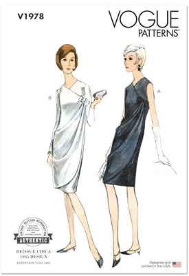 VOGUE PATTERNS V1978B5 Misses' Dresses B5 (8-10-12-14-16)