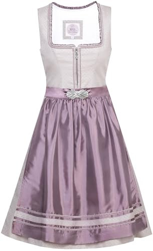 MarJo - Damen Trachten Dirndl (58 cm), GL-8-Sina (695858-020039), Größe:36, Farbe:Flieder (0130)