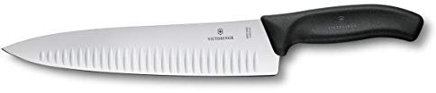 Victorinox Swiss Classic, coltello per sfilettare con lama alveolata in acciaio inox, in confezione regalo, nero