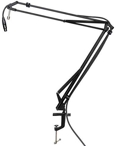 Mackie DB-100 Microphone Boom Arm With Desktop Mount and Cable Management Straps