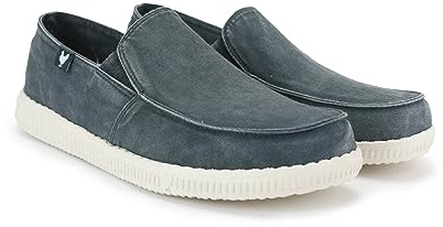 PITAS | WP150 Slip ON Washed | Mocasines de Hombre | Náuticos Casual | Zapatillas de Verano | Zapatos Casuales y Cómodos | Calzado de Walkinpitas | Verde 42
