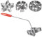 4-teiliges rosetteneisen, Traditionelle Teigform, rosettenwaffeleisen, Rosetten- Und Timbale-Set, Rosetten-Eisen-Set Traditionelle Teigform Waffeleisen Mit 4 Motiven