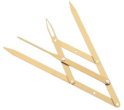 Beavorty Edelstahl Augenbrauenlineal Mit Goldenem Schnitt Messwerkzeug Für Augenbrauenkonturierung Edelstahllineal Augenbrauenmesslineale