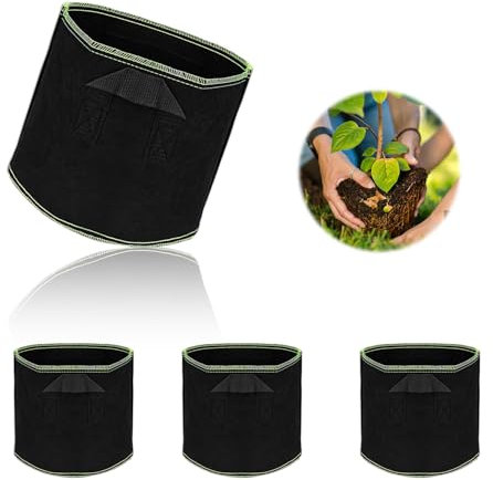 DEANKEJI 4 * 11L Sac Plantation, 25CM*22CM Sac de Culture, Jardiniere Tomate pour Pommes de Terre, Tomates et Légumes