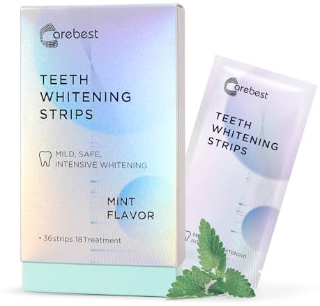 Zähne Zahnaufhellung Strips für empfindliche Zähne, professionelle whitening strips für Zuhause, 36 Streifen Teeth Whitening Kit