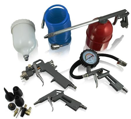 BITUXX 13 teiliges Druckluft Zubehör Set für Kompressor Reifendruck Sprühpistole Lackieren