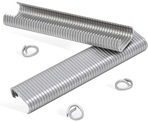 REGUR OK 20 V2A - C-Drahtringe aus rostfreiem Edelstahl zum Befestigen von Netzen, Gabionen und Drahtgittern - 1.000 Stück