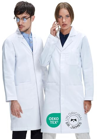 Dr. James Camice Premium Unisex Uomini e Donne, Tasche per Telefono e Tablet, Vestibilità Classica, Chiusura a Scatto Nascosta (5XL (Uomo 5XL / Donna 6XL))