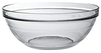 Duralex 2028AF06C1111 Lys Bol Empilable Schale, Stapelschale, Schüssel, 23cm, 2.4 Liter, Glas, transparent, 1 Stück