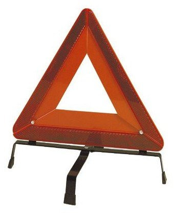 AUTOBEST 9489 - Triangle de présignalisation - Pliable - Utile lors d'une immobilisation d'un véhicule - 44 cm X 5 cm X 3 cm