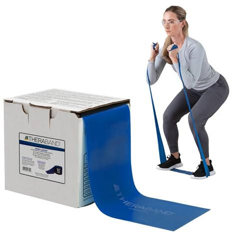 THERABAND Resistance Band Blue, 25-Yd Roll, Latex-Free Exercise