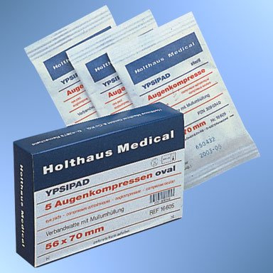 YPSIPAD Augenkompresse 50 Stück unsteril 56 x 70 mm