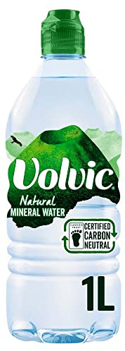 Volvic Natural Spring Water, 1.0- Liter Bottles (Pack of 12), 33.8 Fl Oz (Pack of 12)